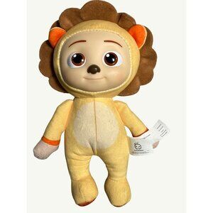 CoComelon JJ Lion Little Plush Doll 9” Brand New With Tags Plastic Face